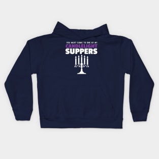 Hyacinth Bucket Candlelight Supper Kids Hoodie